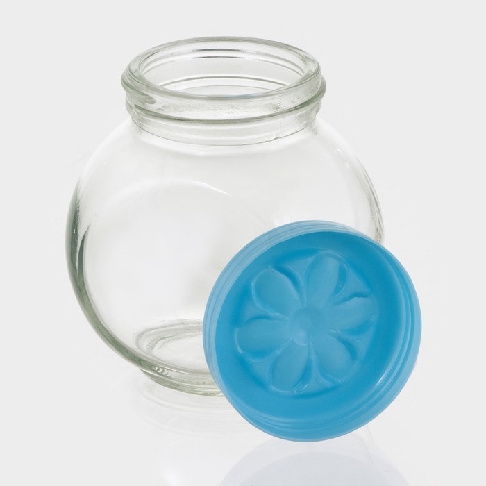 Банки для хранения сыпучих продуктов &laquo;Ромашка&raquo;, 200 мл, 8&times;8 см, 2 шт, цвет МИКС