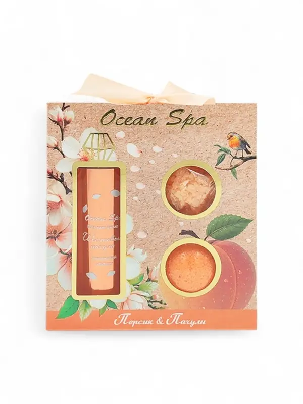 Подарочный набор косметический "Ocean Spa" персик и пачули, 370 г