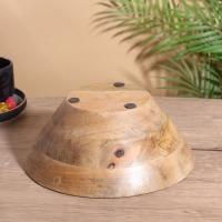 Салатник &laquo;Синие птицы&raquo;, 25&times;25&times;10 см, дерево манго