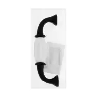 Ручка-скоба CAPPIO RSC012, пластик, м/о 96 мм, цвет черный