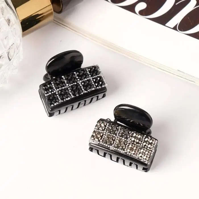 Крабик для волос &laquo;Пересвет&raquo;, квадратики, 2.5 см, МИКС