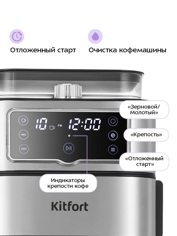 Кофемашина кофеварка капельная КТ-7522 - 1000 Вт