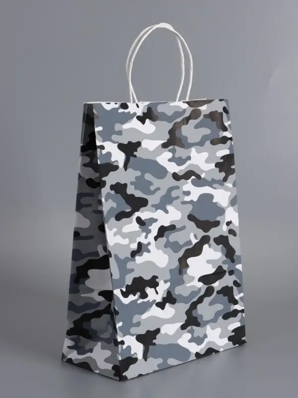 Пакеты подарочные, 23 Февраля , 24 х 10,5 х 32 см , набор 4 шт