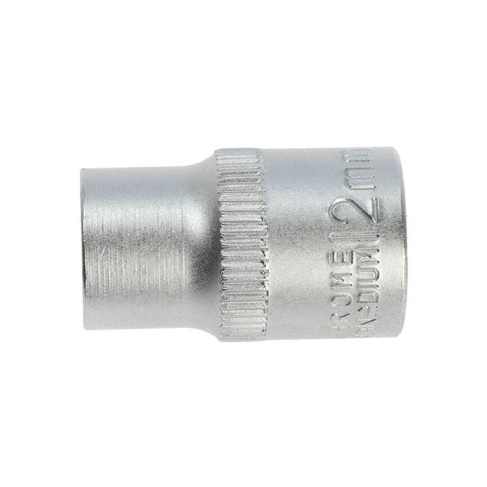 Головка торцевая шестигранная ТУНДРА, под квадрат 1/2", 12 мм, CrV