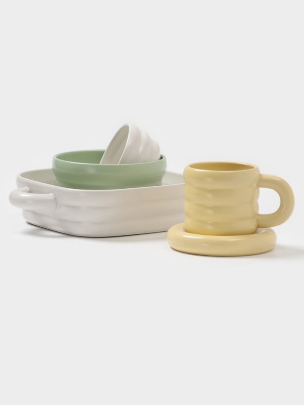 Форма для запекания Доляна &laquo;Зефир&raquo;, 1,5 л, 21&times;21 см, квадратная, керамика, белая