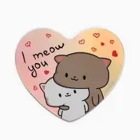 Магнит на холодильник &laquo;Коты&raquo;, голография, 7&times;6 см