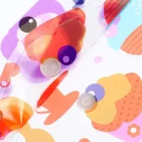 Папка-конверт на кнопке, А4, 160 мкм, МИКС