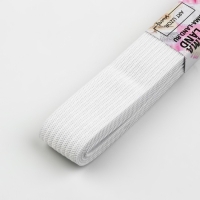 Резинки бельевые, 20 мм, 2 &plusmn; 0,5 м, 6 шт, цвет белый