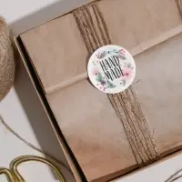 Наклейки для бизнеса &laquo;Своими руками&raquo;, белые, 50 шт, 4 х 4 см