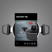 Кастрюля со стеклянной крышкой 20 см Graphit-20C 2,2 литра