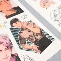 Переводные татуировки детские &laquo;Корейские парни&raquo;, тату &mdash; 2 листа