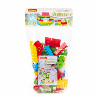 Конструктор &laquo;Строитель&raquo;, 66 деталей, в мешке