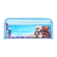 Пенал школьный "Мишки" на молнии, 2 отделения, МИКС