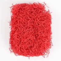 Наполнитель для декора &laquo;Сено&raquo;, 100 гр, цвет красный