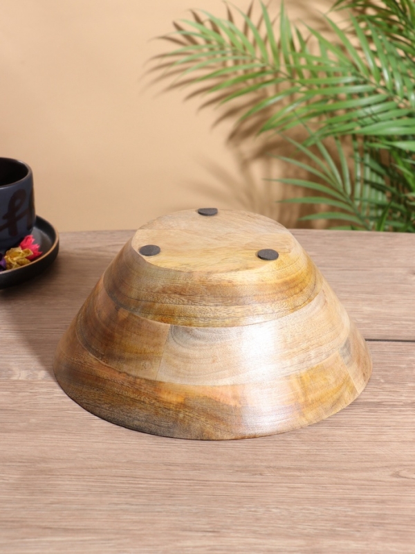 Салатник &laquo;Оливковая ветвь&raquo;, 25&times;25&times;10 см, дерево манго