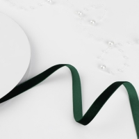 Лента бархатная, 10 мм, 18 &plusmn; 1 м, цвет зелёный №165