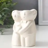 Подсвечник для тонких свечей &laquo;Пара&raquo;, 10&times;7.5&times;5.5 см, перламутр