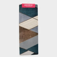 Коврик для ванной и туалета Доляна &laquo;Мелаж&raquo;, 45&times;120 см