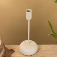 Подсвечник на 1 свечу текстурный "Фисташковый" 8х8х20 см