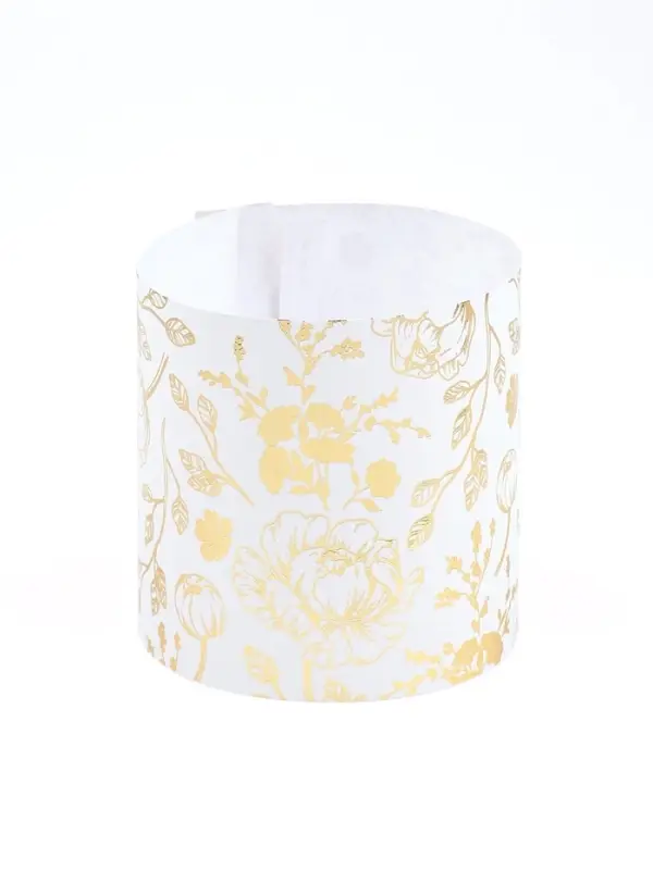 Форма ободок для кулича на Пасху с тиснением &laquo;Цветы&raquo;, 32.2&times;9 см