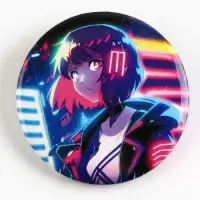 Значки закатные &laquo;Аниме девочки&raquo;, 38 мм, МИКС