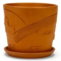 Горшок цветочный с поддоном 4,75 л, d22/h20 см терр-т керамика, "Голландия" (М)