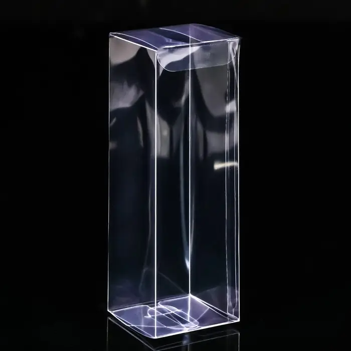 Складная прозрачная коробка из PVC, для упаковки подарков, 5&times;5&times;15 см
