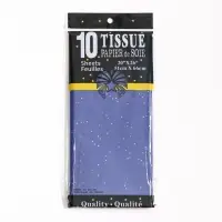 Бумага упаковочная тишью, &laquo;Конфетти&raquo;, синяя, 50&times;66 см