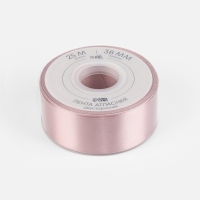 Лента атласная двухсторонняя №164 38мм*25&plusmn;1м пудровый TR