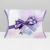 Коробка складная, подушка, &laquo;Фиолетовый бант&raquo; 19&times;14&times;4 см