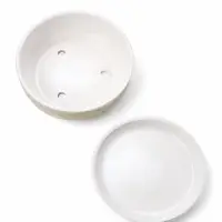 Горшок бонсайница 0,6 л, 15&times;5,5 см  для кактусов и суккулентов белый, керамика "НАВИ"