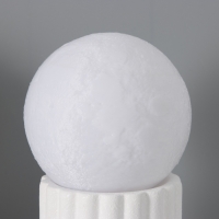 Лампа настольная "Луна"LED 1х40Вт Е27 белый 12х12х21см