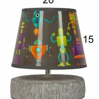 Настольная лампа "Суше" E27 40Вт серый 20х20х23 см RISALUX