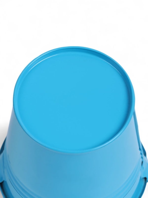 Ведерко декоративное голубое 8x8 см