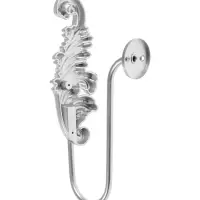 Крючок для штор CAPPIO KS042, цвет серебро с золотом, набор 2 шт