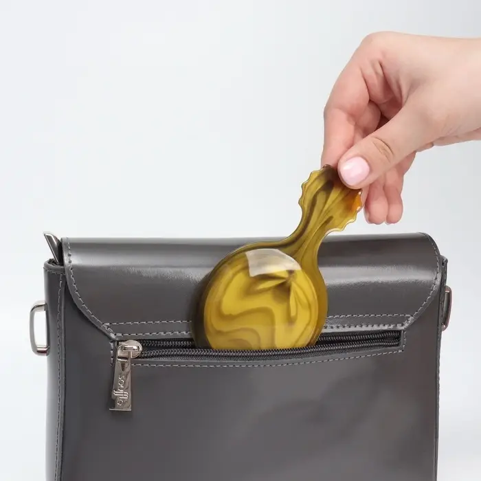 Набор парикмахерский, 2 предмета, 13(&plusmn;1) см, цвет &laquo;янтарный&raquo;