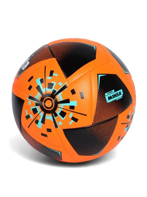 Футбольный мяч Minsa FB300 HYBRID, гибридная сшивка, 24 панели, размер 5