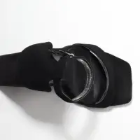 Полоски под ремешки, на клеевой основе, набор - 4 шт., силиконовые, 9.5&times;0.7 см., прозрачные