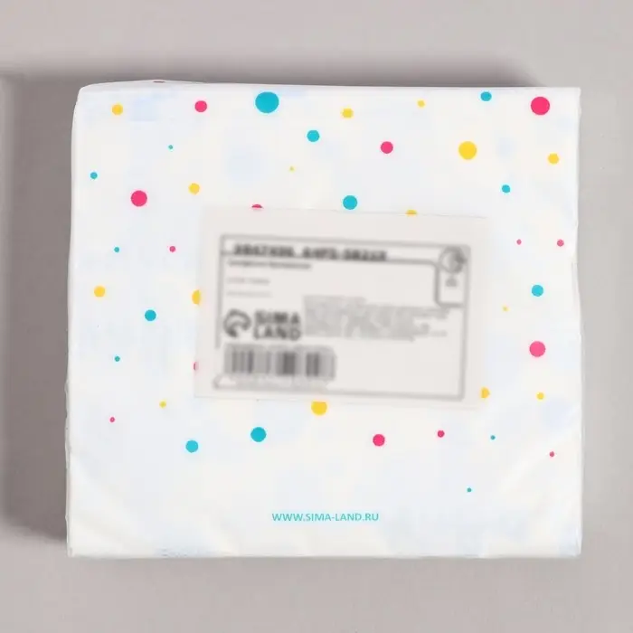 Салфетки бумажные &laquo;1 годик&raquo;, 60 шт. в пакете, трёхслойные