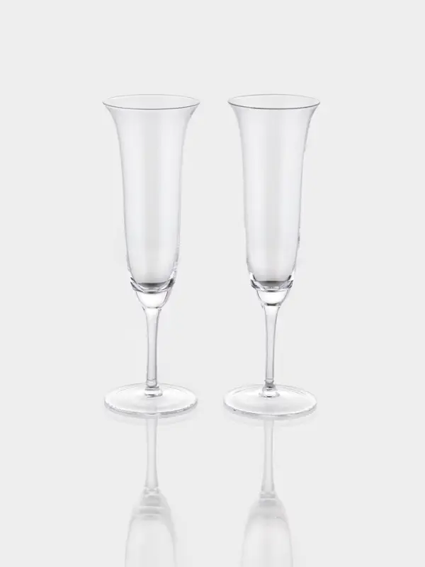 Набор бокалов для шампанского "Френч" 2 шт, 7,3х24 см, прозрачные