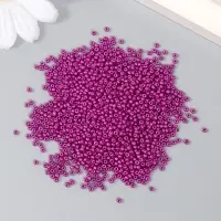 Бисер стекло 12/0 "Сливовый" 15 гр