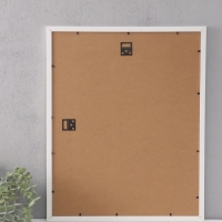 Фоторамка МДФ "Anna" 40х50 см, с паспарту (30х40 см), белый (пластиковый экран)