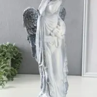 Фигура "Ангелина с младенцем" 17х10х40см, антик