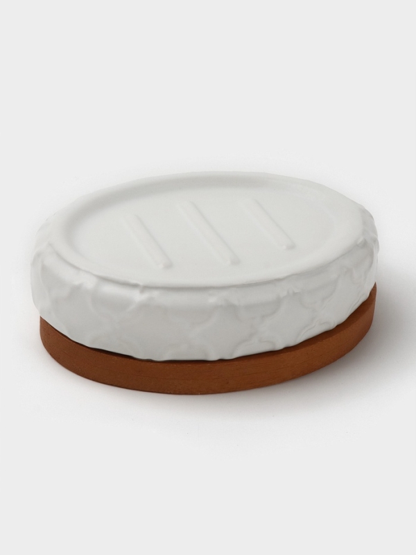 Набор для ванной "Harmony" 3 предмета (мыльница. дозатор для мыла, стакан)