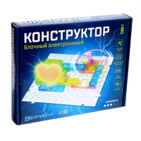 Конструктор блочный-электронный &laquo;В мире электроники&raquo;, 59 схем, 19 деталей