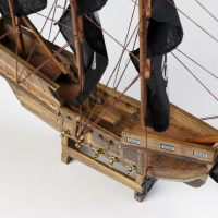 Корабль &laquo;Уида&raquo;, 33х8х29 см, пиратский, черные паруса