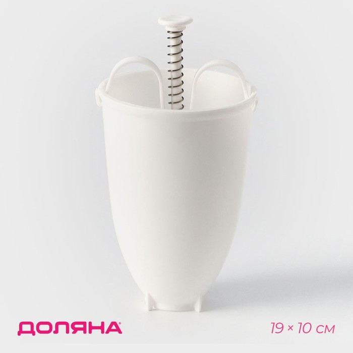 Форма для пончиков Доляна, 10&times;19 см, цвет белый
