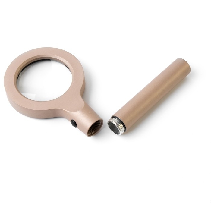 Лупа классическая, линза 55мм, подсветка