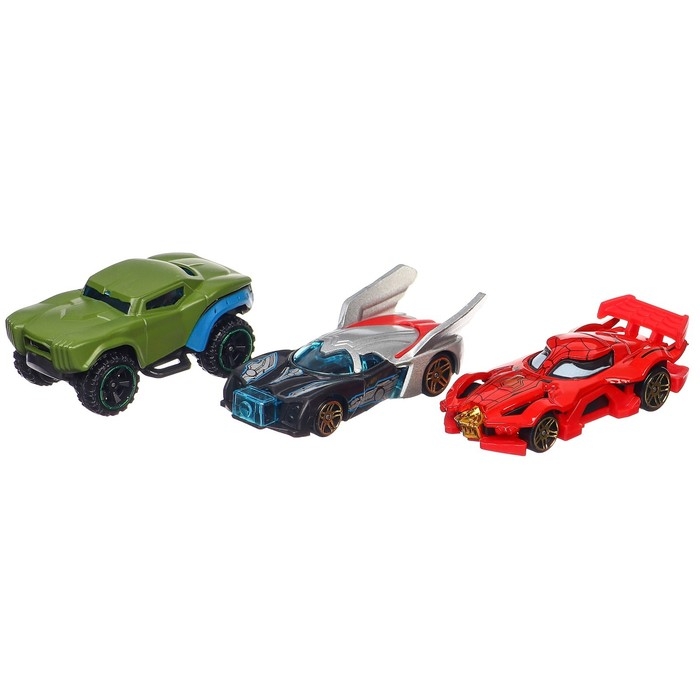 Набор металлических машин, 3 штуки, Мстители