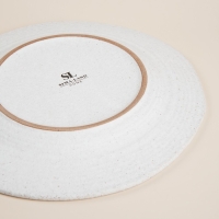 Набор тарелок керамических SL Home &laquo;Арена Бланка&raquo;, d=26,5 см, цвет белый